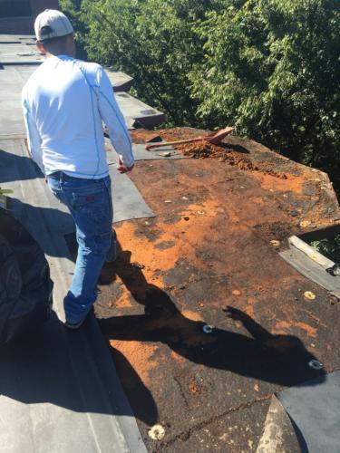 Boston South Rubber Roof Installation