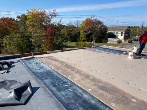 Flat Rubber Roof Repair Burlington Massachusetts